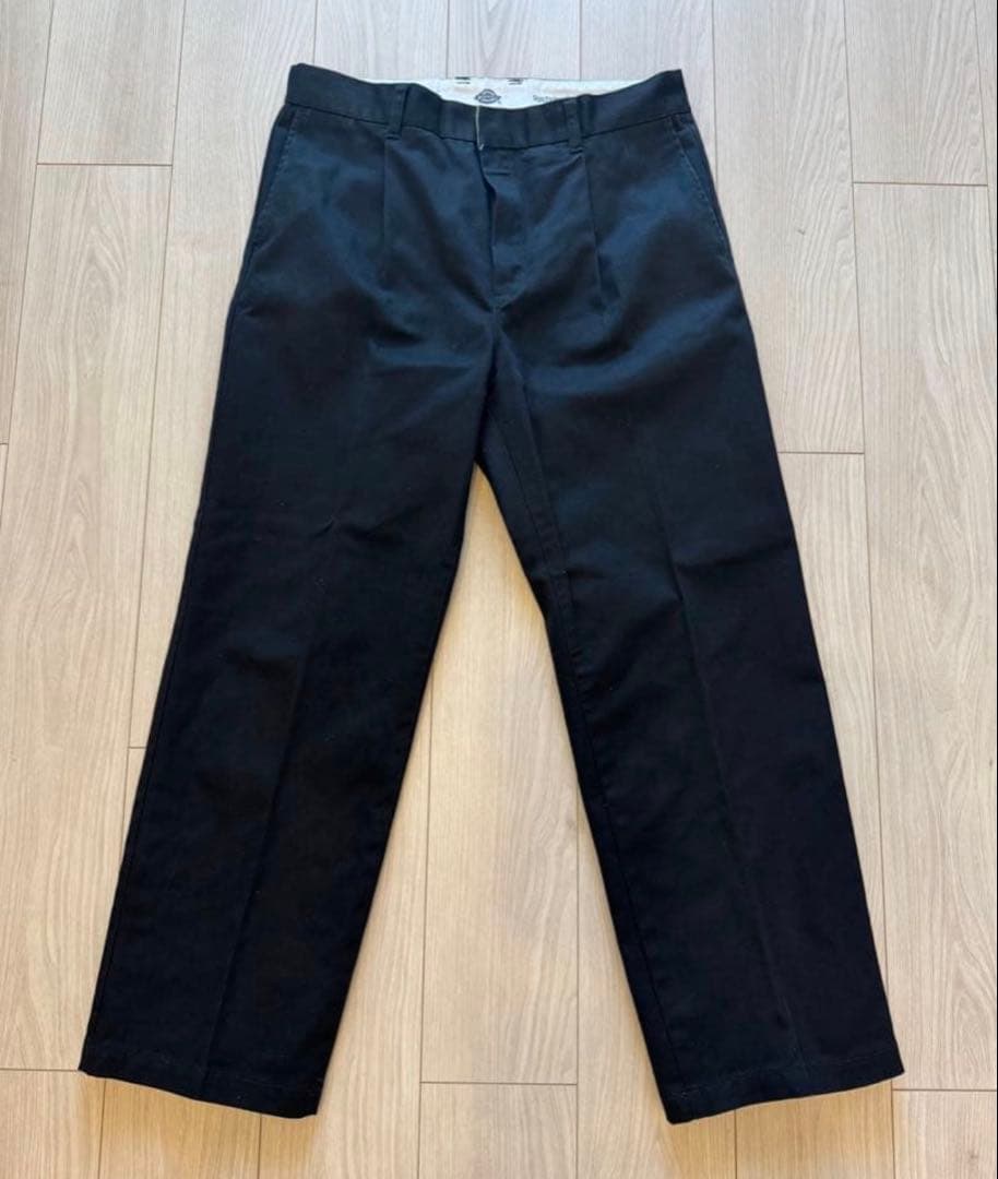 ワコマリア ディッキーズ L 24FW ブラック PLEATED TROUSER