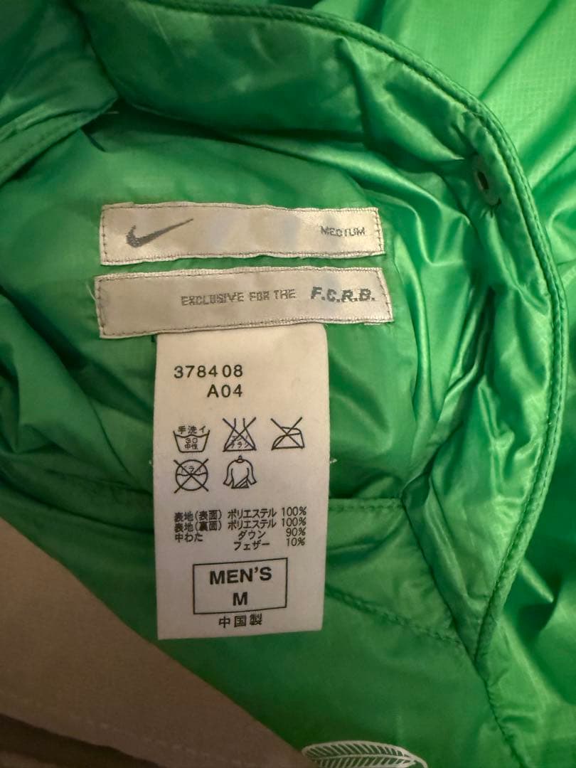 Bristol×Nike グレー ダウンベスト フード付きリバーシブル