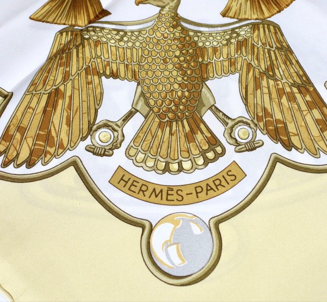 HERMES カレ90 スカラベ　シルクスカーフ