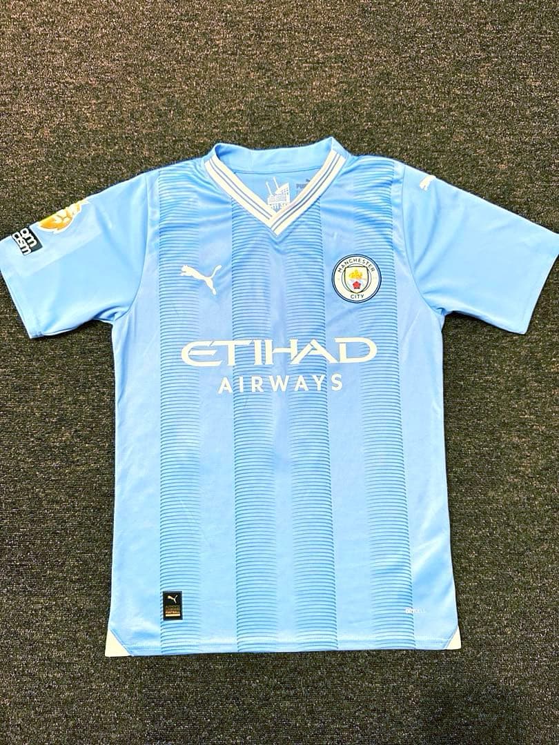 美品/マンチェスター・シティハーランド公式ウェアサッカーフットサルウェア