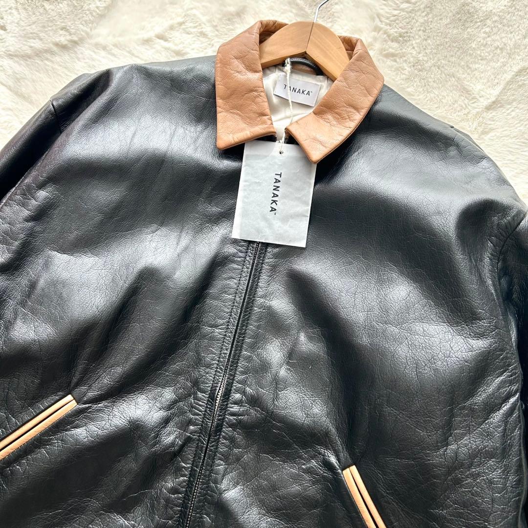 【美品】TANAKA THE COVERALL 黒 レザージャケット L 希少