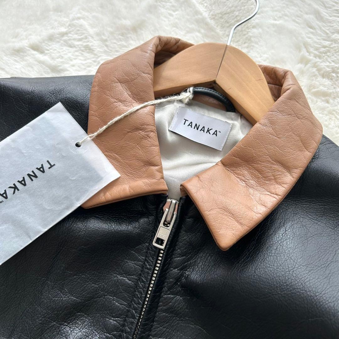 【美品】TANAKA THE COVERALL 黒 レザージャケット L 希少