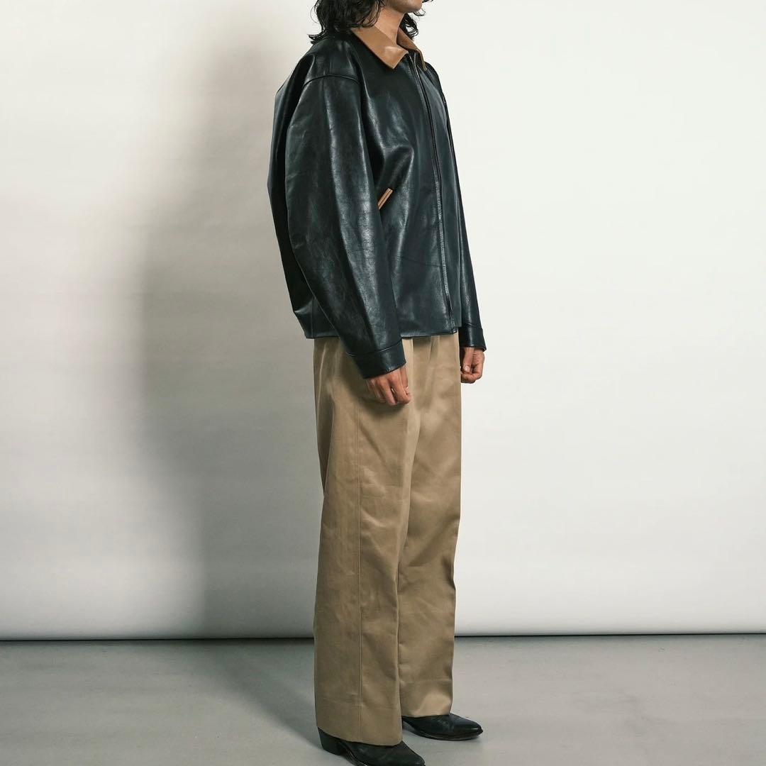 【美品】TANAKA THE COVERALL 黒 レザージャケット L 希少