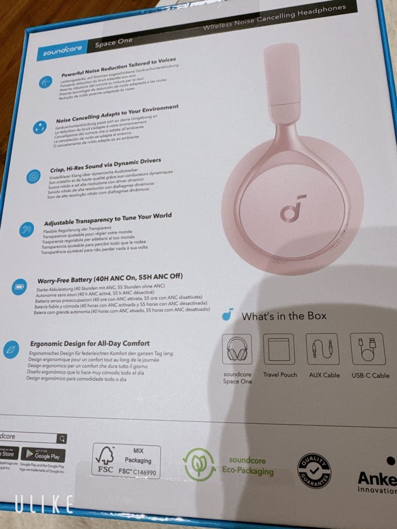 soundcore Space One ANKER ヘッドホン ピンク 新品