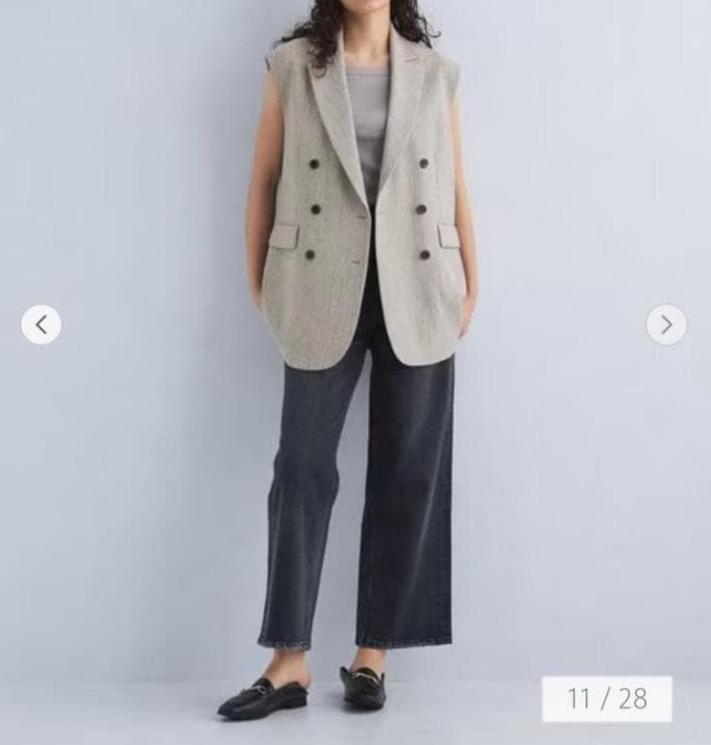 【極美品】 green label relaxing ツイードライクジレ