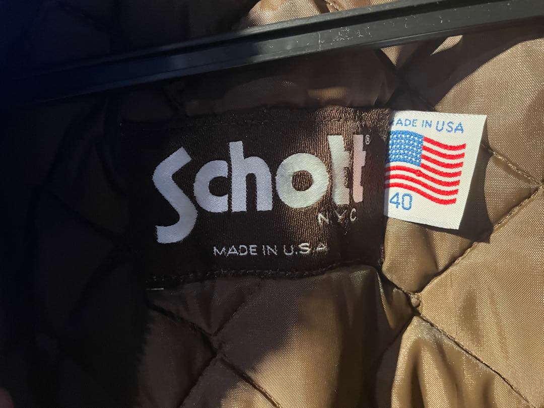 Schott USA製レザージャケット デッドストック　サイズ40