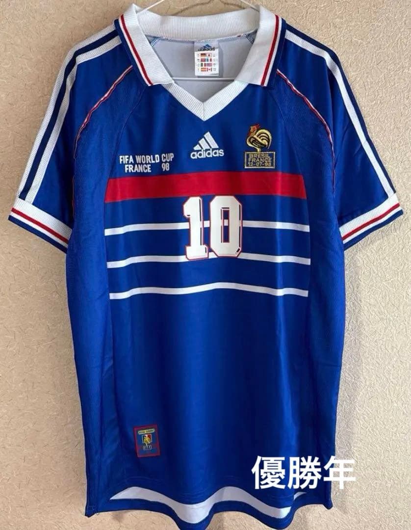 adidas フランス代表 1998年優勝ジダン 10番 シャツ