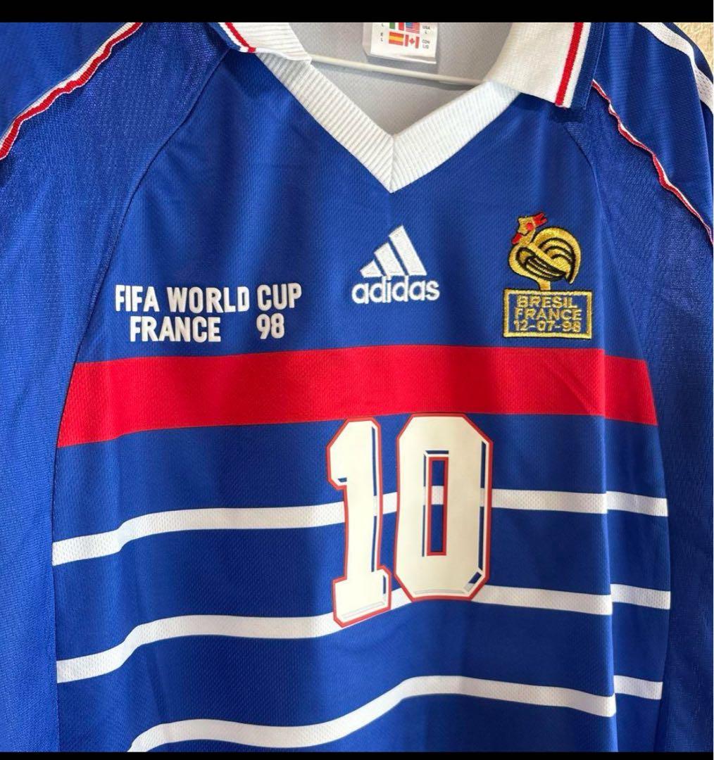 adidas フランス代表 1998年優勝ジダン 10番 シャツ