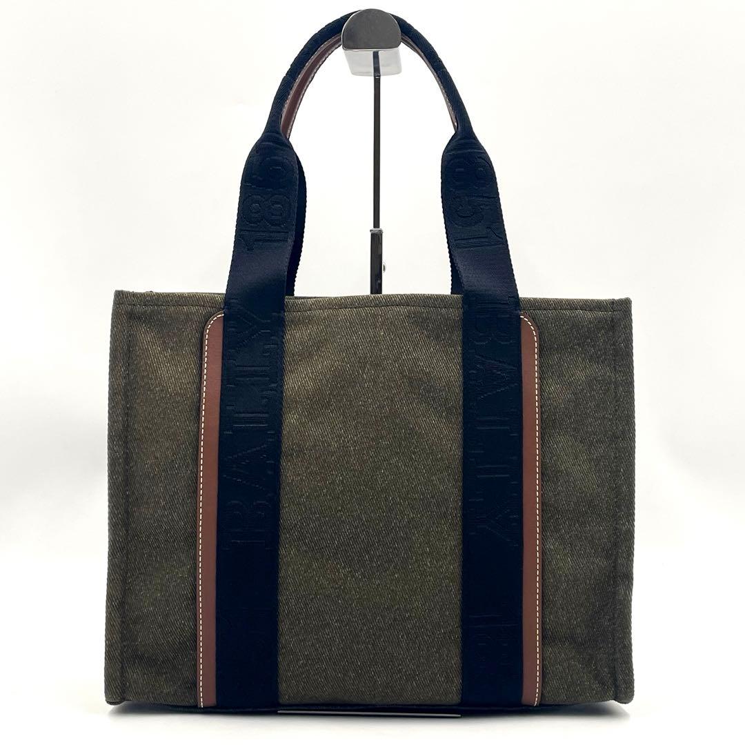 【未使用級】BALLY バリー ドライサリア トートバッグ オリーブグリーン