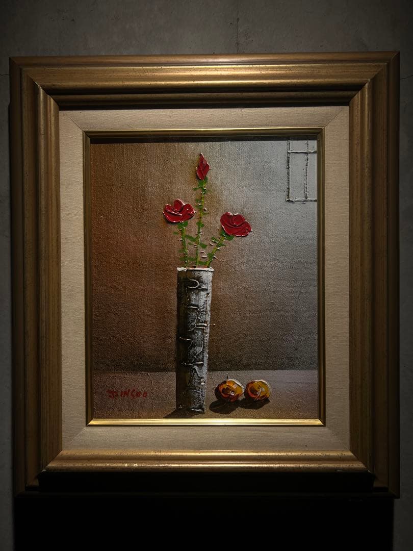J.INSOO 【薔薇】厚油彩画