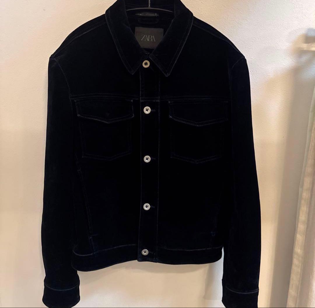 ZARA フロッキーベルベットジャケット