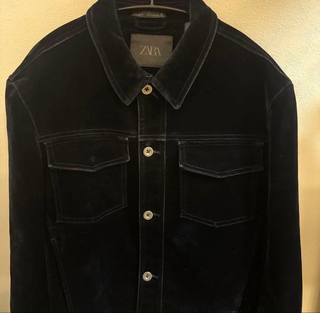ZARA フロッキーベルベットジャケット