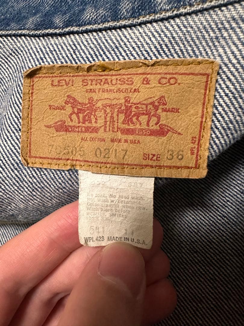 Levi's 70505-0217 36 USA製　スモールe