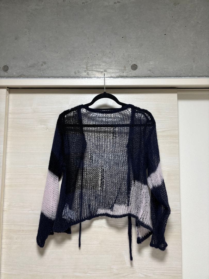 トップス soduk patchwork knit cardigan