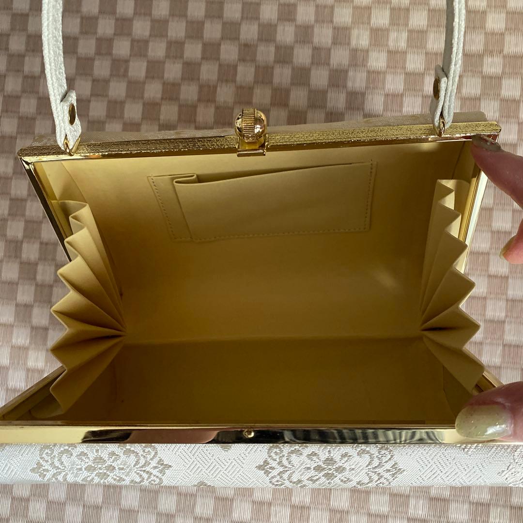 ぽ*す様 ホワイト花柄和装用バッグと草履セット