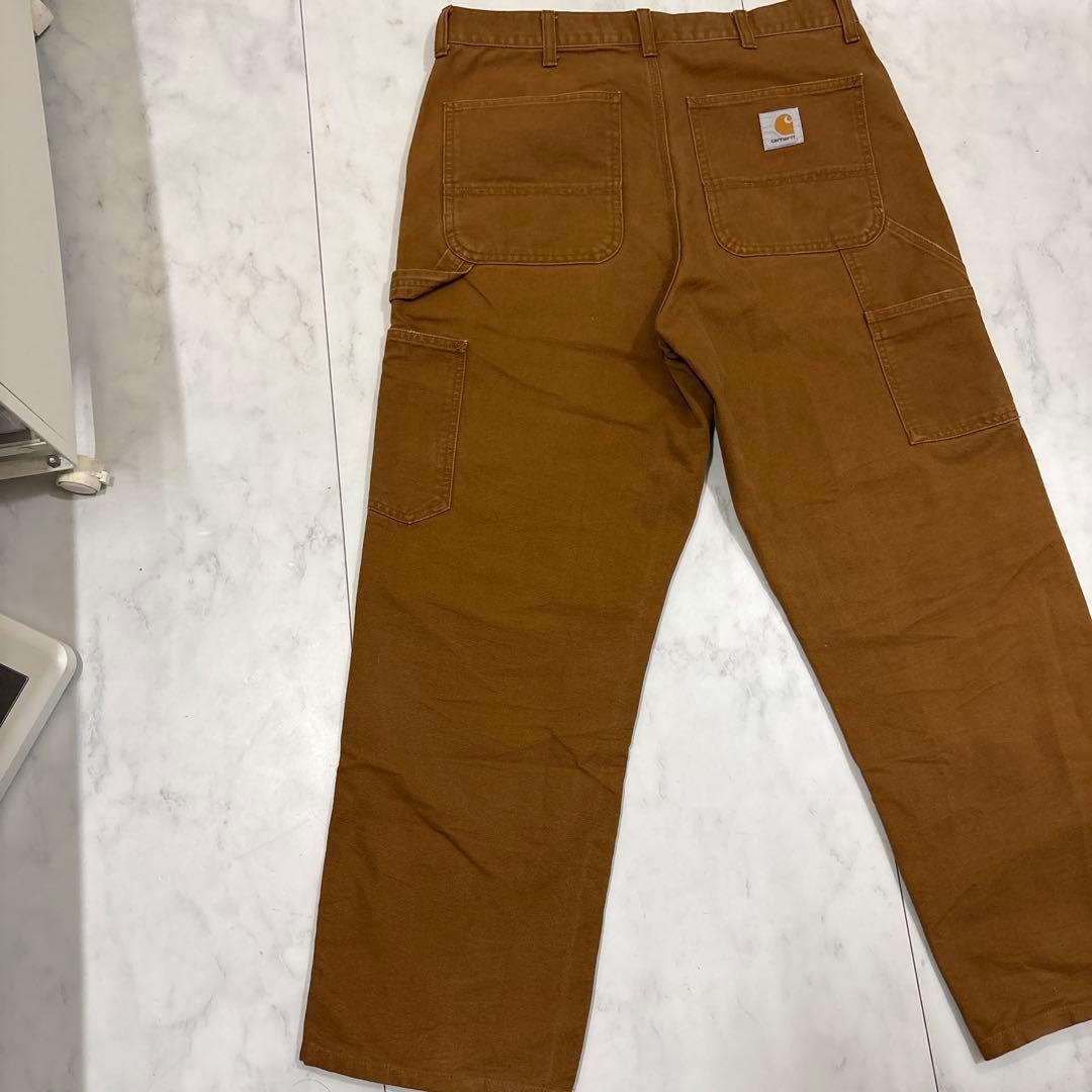 m*e様 Carhartt ダブルニーペインターパンツ ブラウン