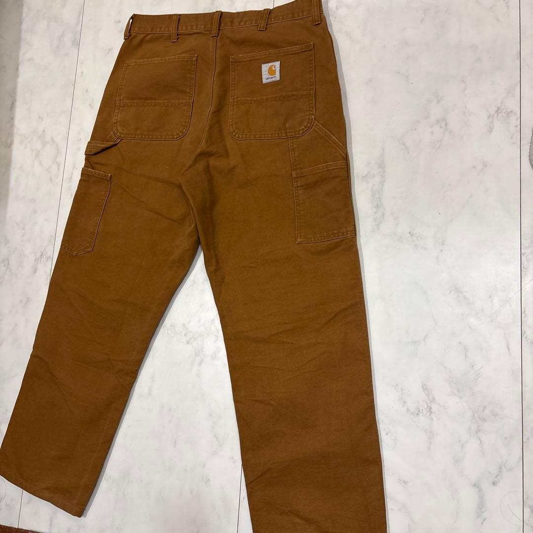 m*e様 Carhartt ダブルニーペインターパンツ ブラウン