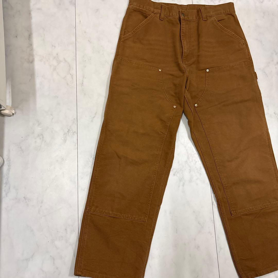 m*e様 Carhartt ダブルニーペインターパンツ ブラウン