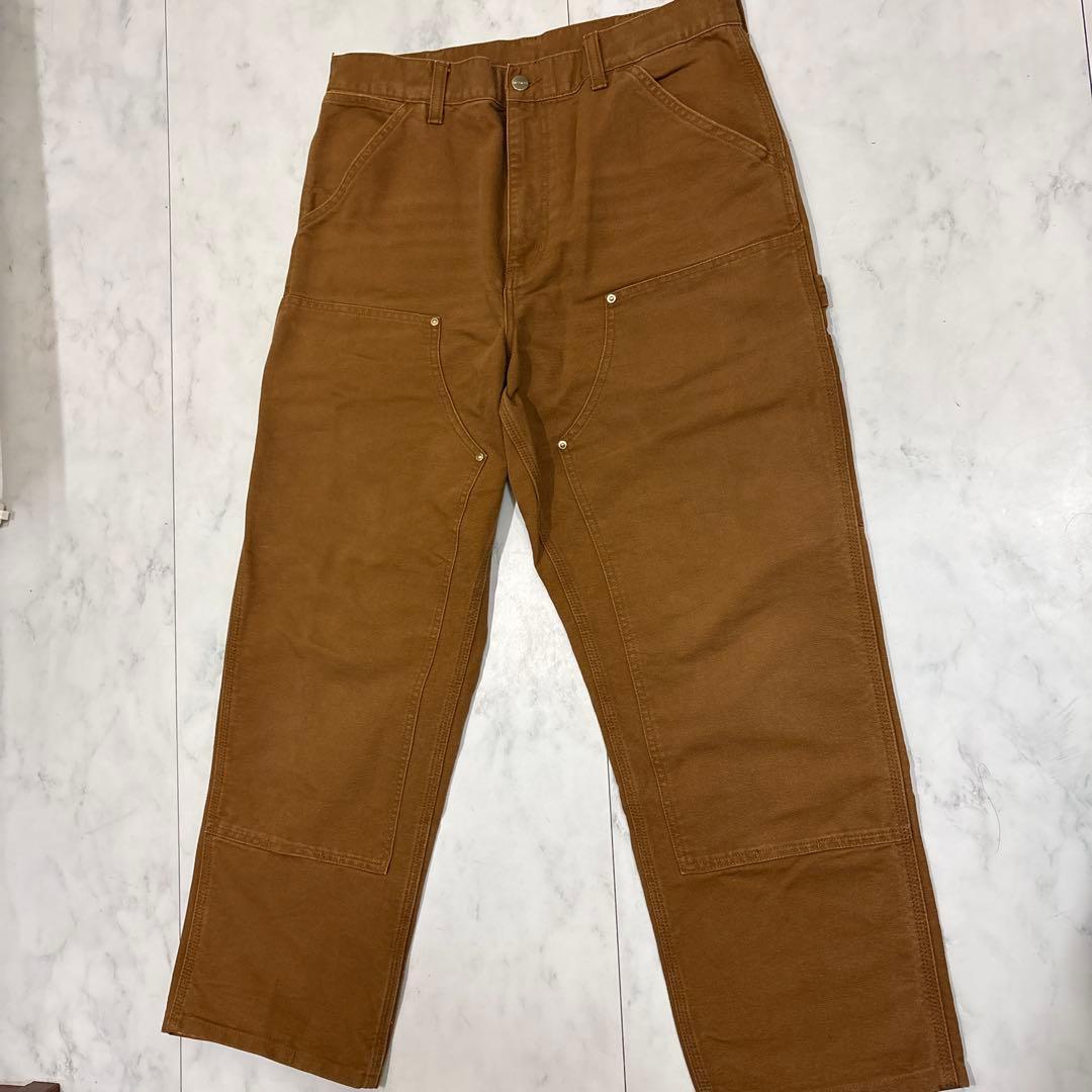 m*e様 Carhartt ダブルニーペインターパンツ ブラウン