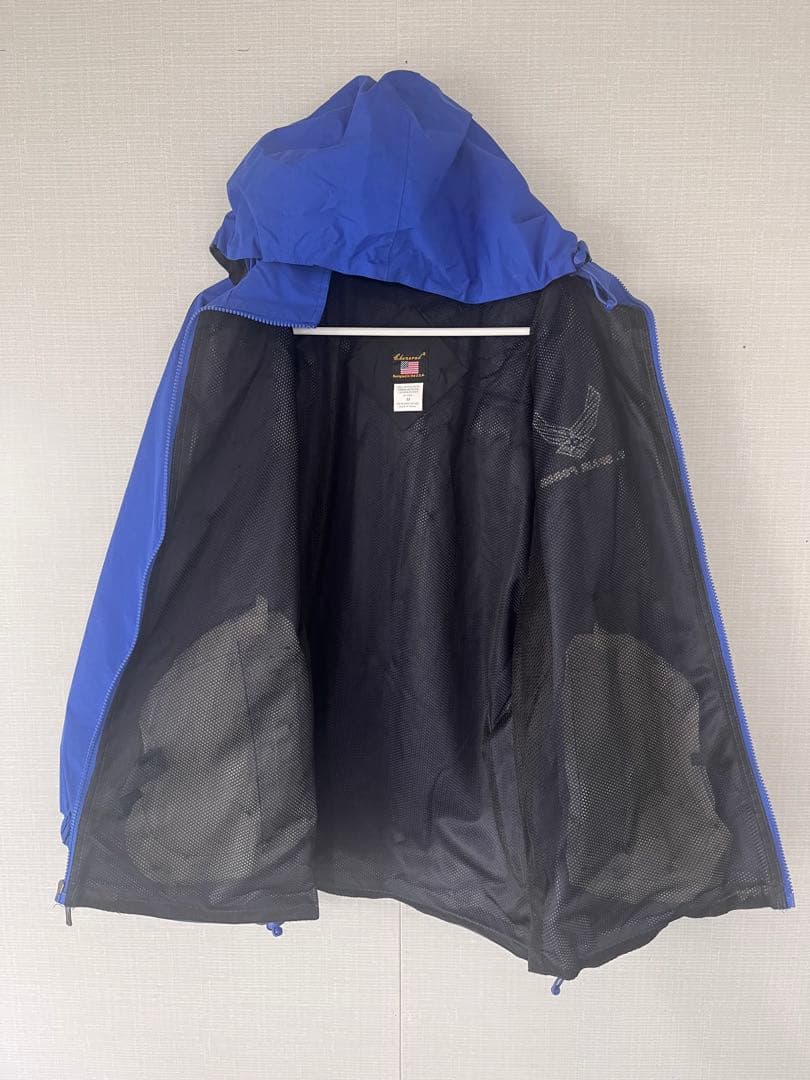 U.S. AIR FORCE チェネラルスポーツ防水 フード付きジャケット 青