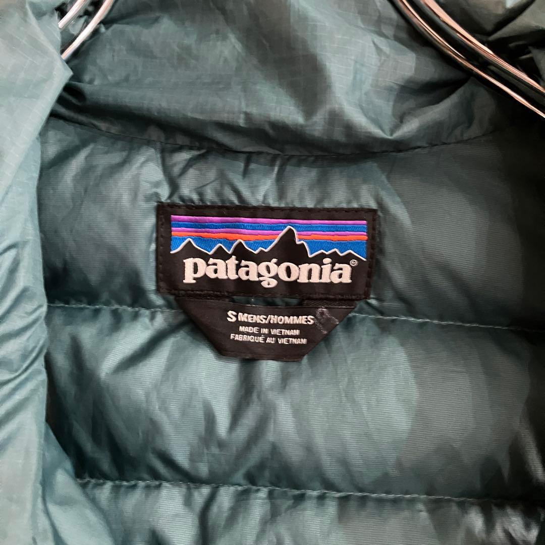 美品 patagonia ダウンセーター ベスト グリーン パタゴニア