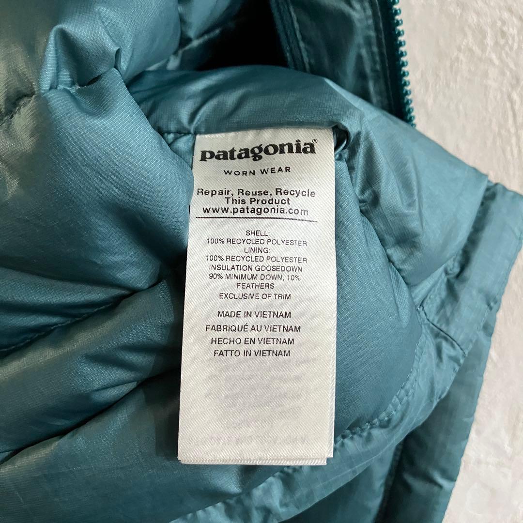 美品 patagonia ダウンセーター ベスト グリーン パタゴニア