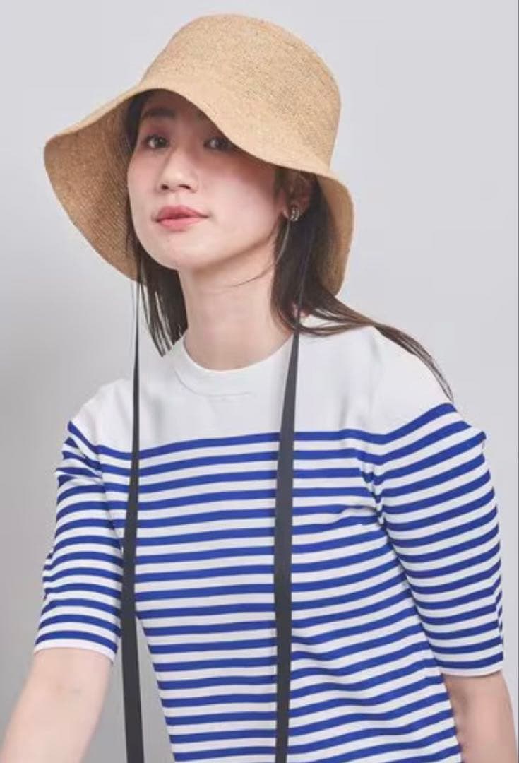 ユナイテッドアローズ ラフィア　リボンハット　新品
