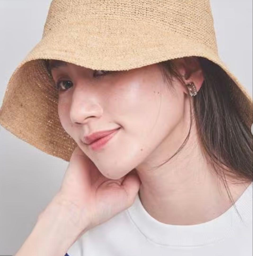 ユナイテッドアローズ ラフィア　リボンハット　新品