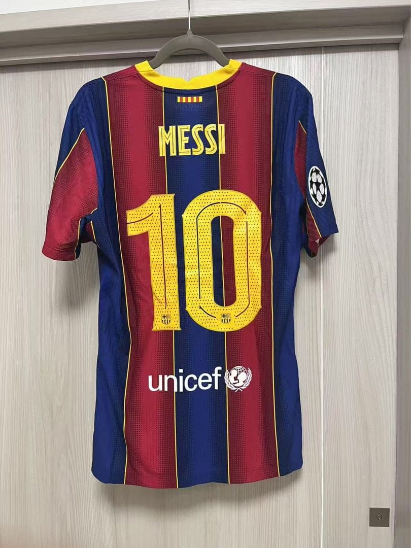 選手支給品Messi メッシ バルセロナ ユニフォーム 20-21 UCL
