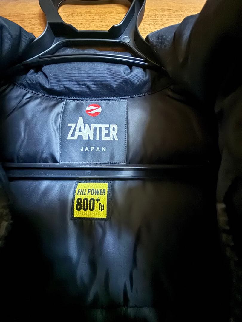 ZANTEAR ダウンベスト ブラック 日本製