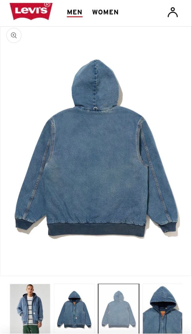 Levi's WORKWEAR POTRERO デニムフーディー