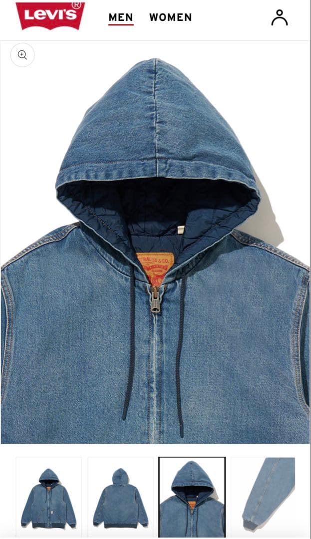 Levi's WORKWEAR POTRERO デニムフーディー