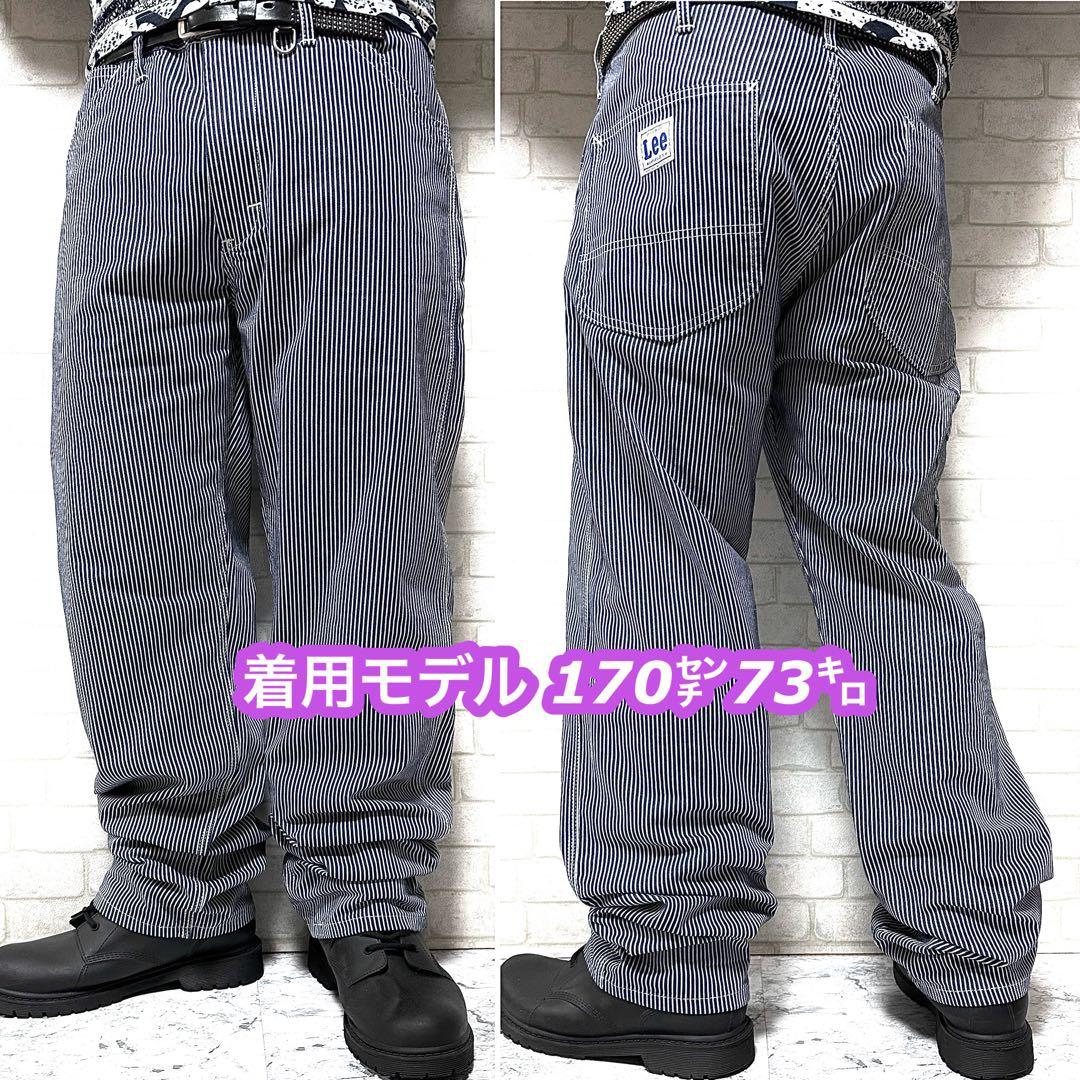 ☆美品☆ Lee ヒッコリーストライプ ペインターパンツ ワークパンツ デニム