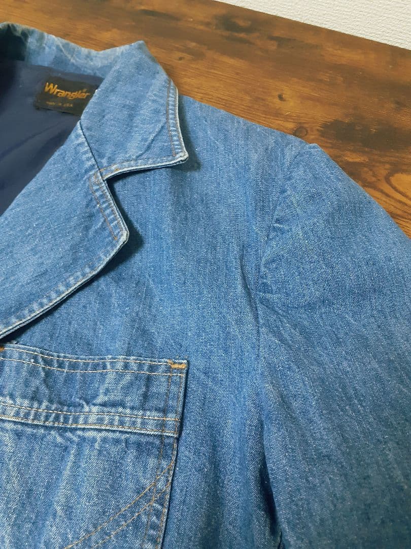 70'S Wrangler　デニムテーラードジャケット　USA製　希少
