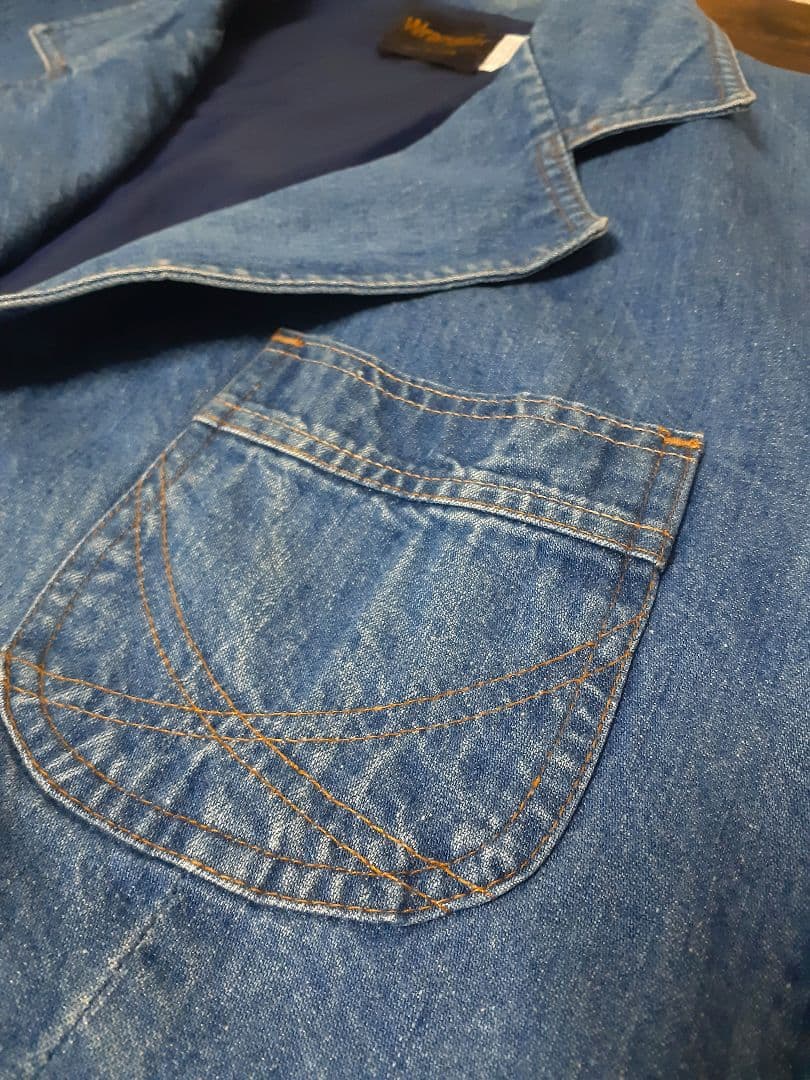 70'S Wrangler　デニムテーラードジャケット　USA製　希少