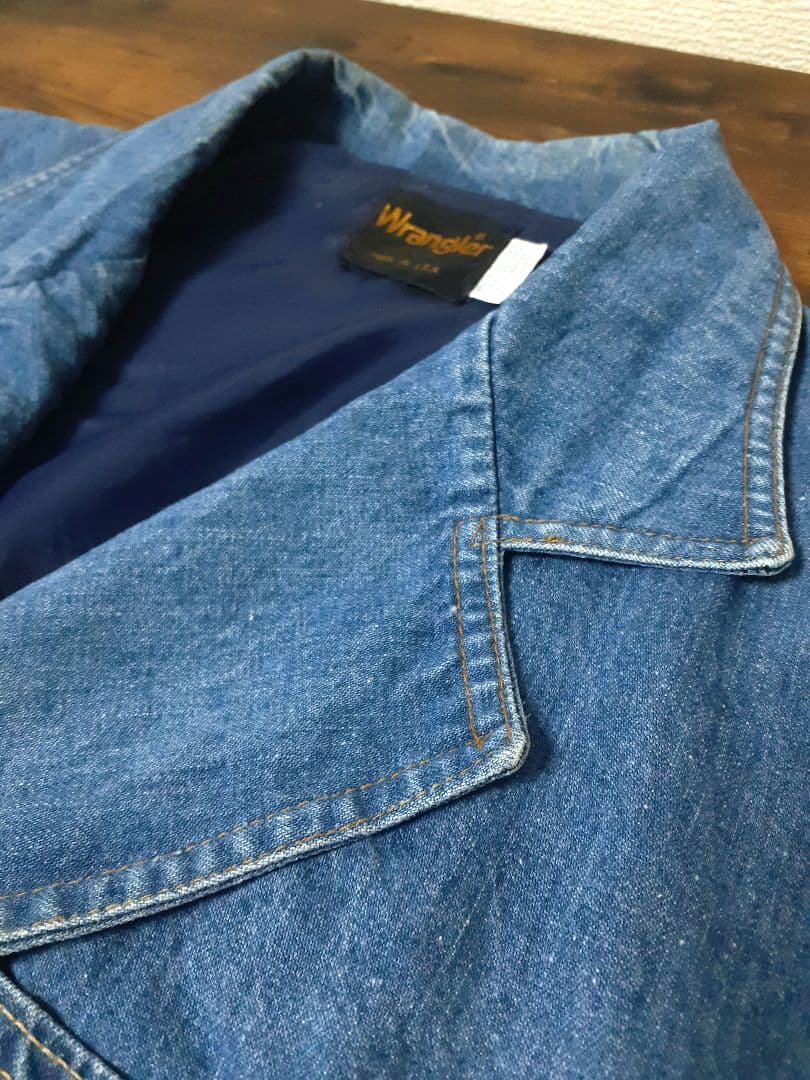 70'S Wrangler　デニムテーラードジャケット　USA製　希少