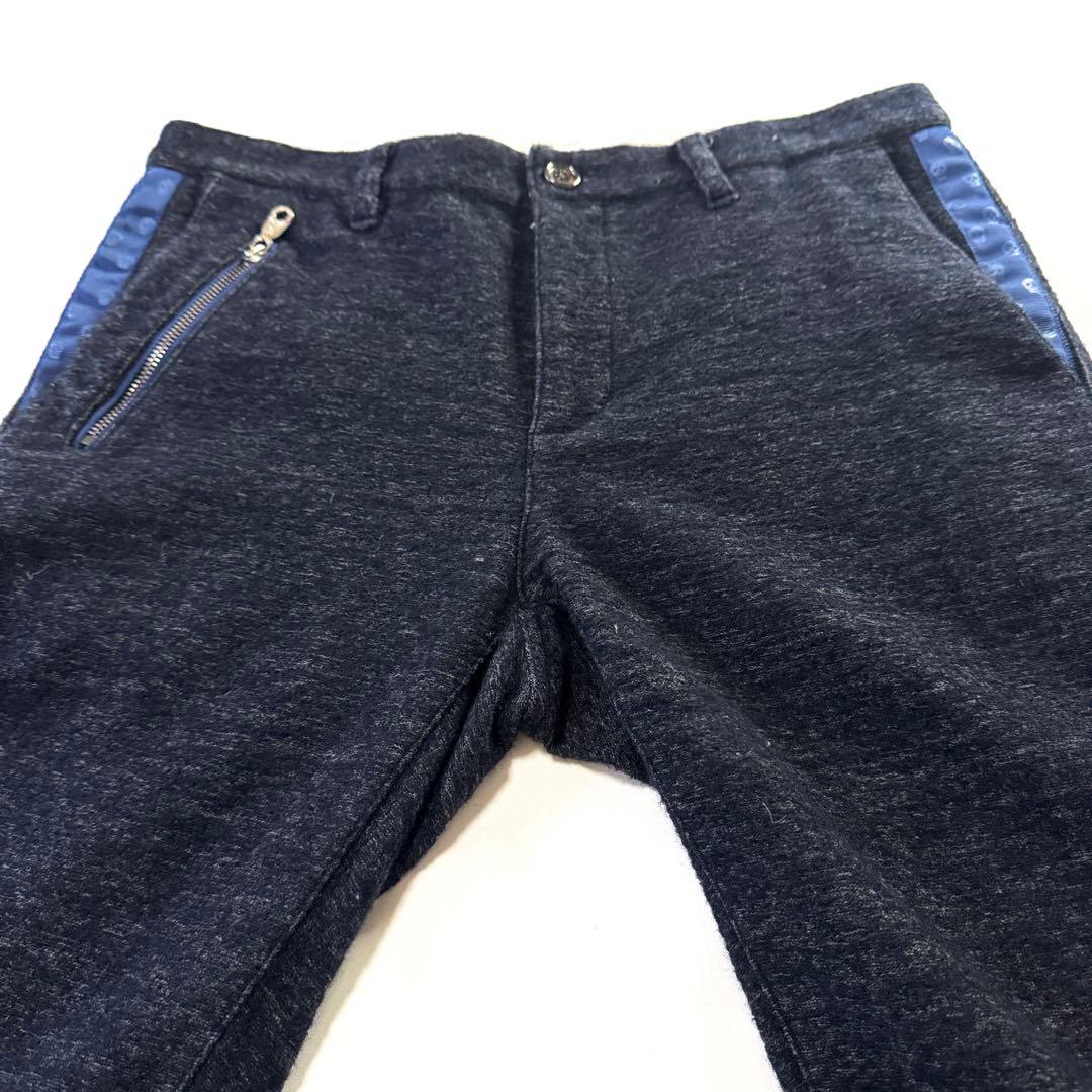 MARK&LONA ゴルフウェア パンツ メランジ柄 XL ネイビー カラビナ