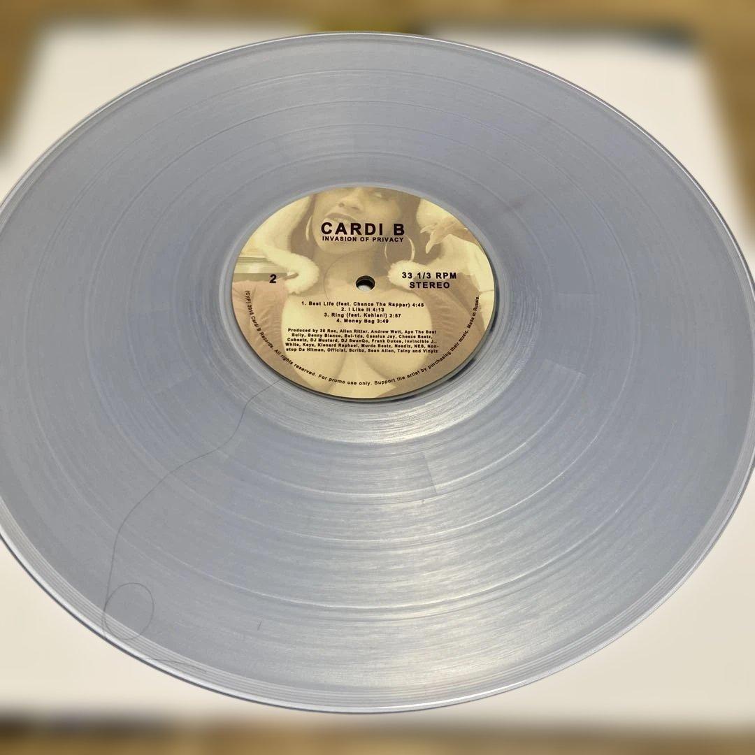 Cardi B Privacy クリア盤レコード2LP