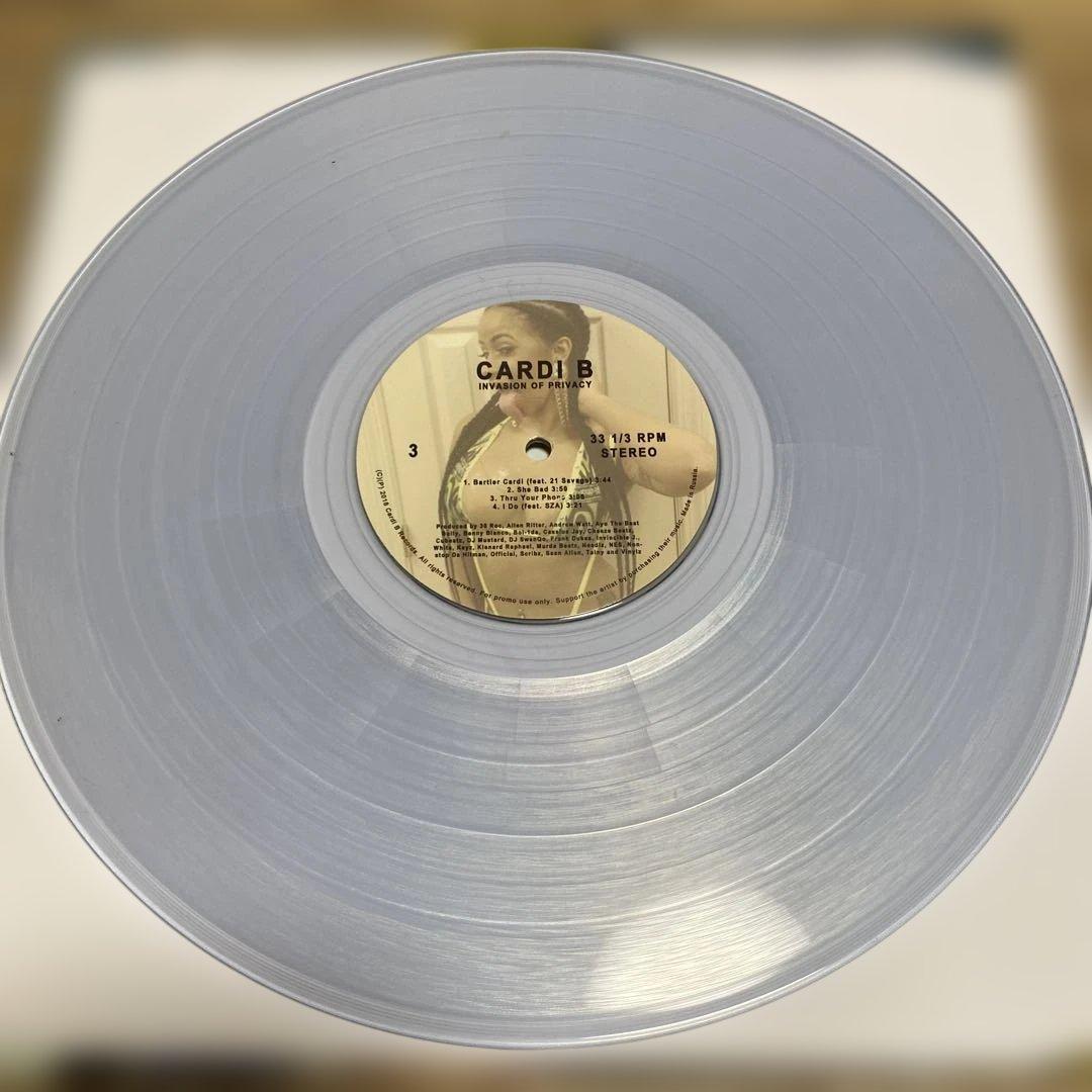 Cardi B Privacy クリア盤レコード2LP