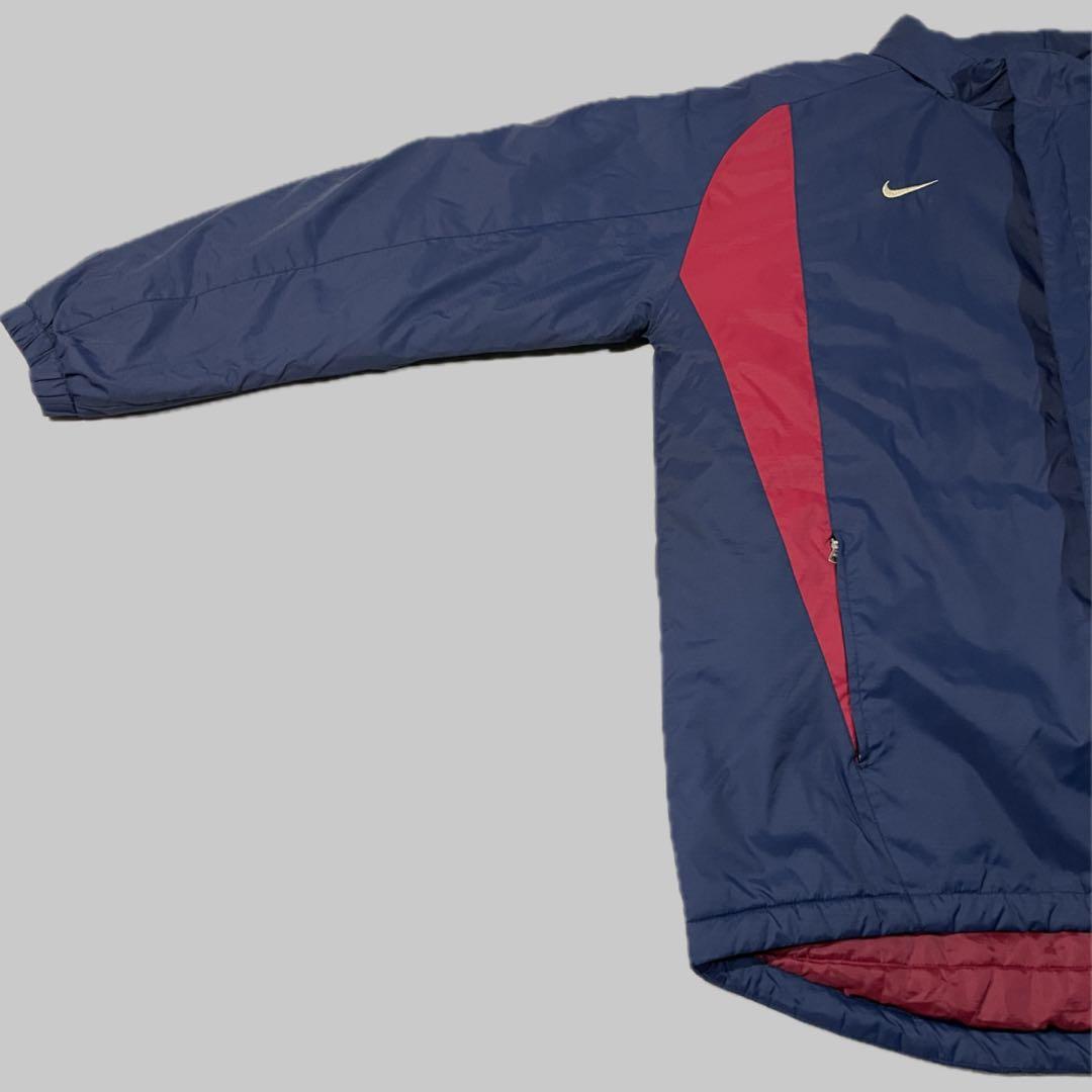 【00s!美品】NIKE FCバルセロナ 中綿ジャケット着脱ライナーベスト付XL