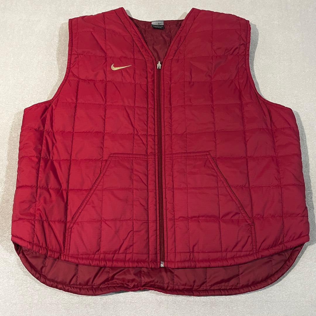 【00s!美品】NIKE FCバルセロナ 中綿ジャケット着脱ライナーベスト付XL