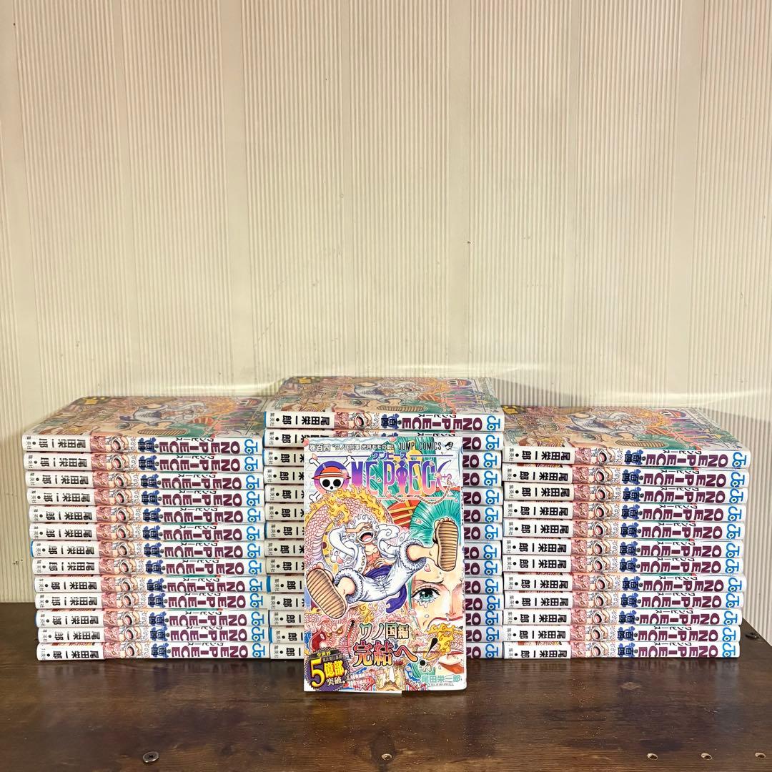 超希少　全巻帯付き　全巻初版　ワンピース104巻 40冊セット