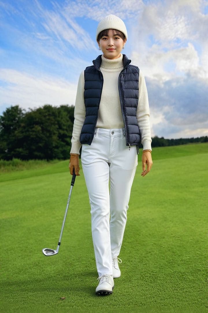 定2.4万 J.LINDEBERG ゴルフパンツ W27 白　ジェイリンドバーグ