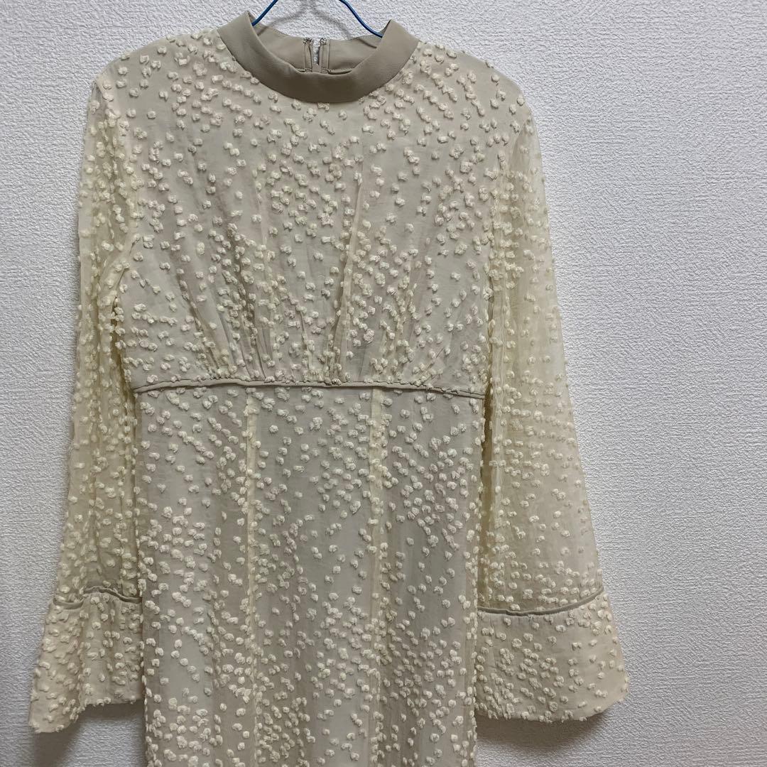  DOT JACQUARD ONEPIECE　CLANE