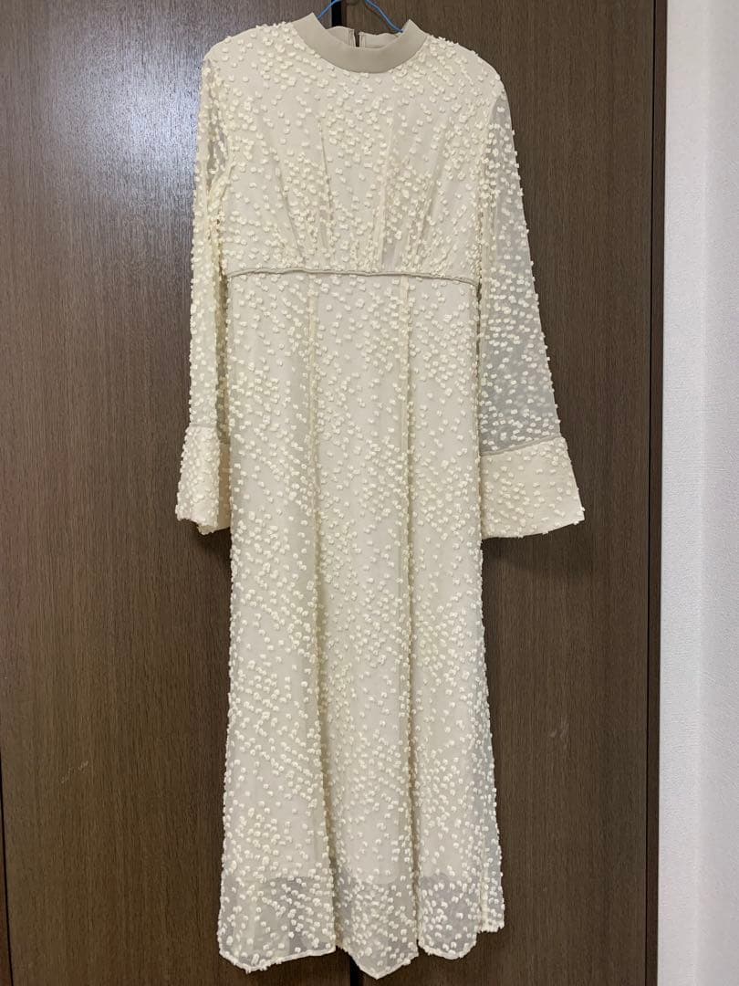  DOT JACQUARD ONEPIECE　CLANE