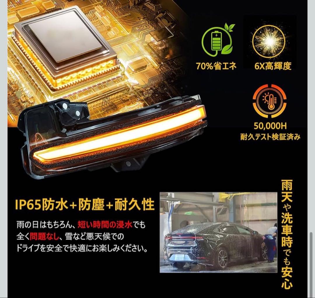 新品未使用✨プリウス 60 PRIUS シーケンシャルドアミラー　ウィンカー
