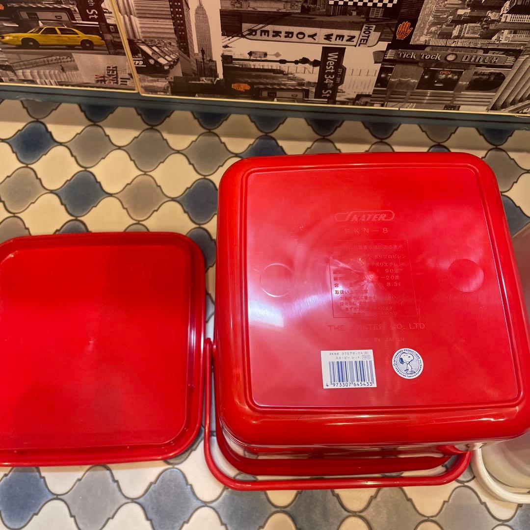 SNOOPY スクエアBOX (大) 2個セット