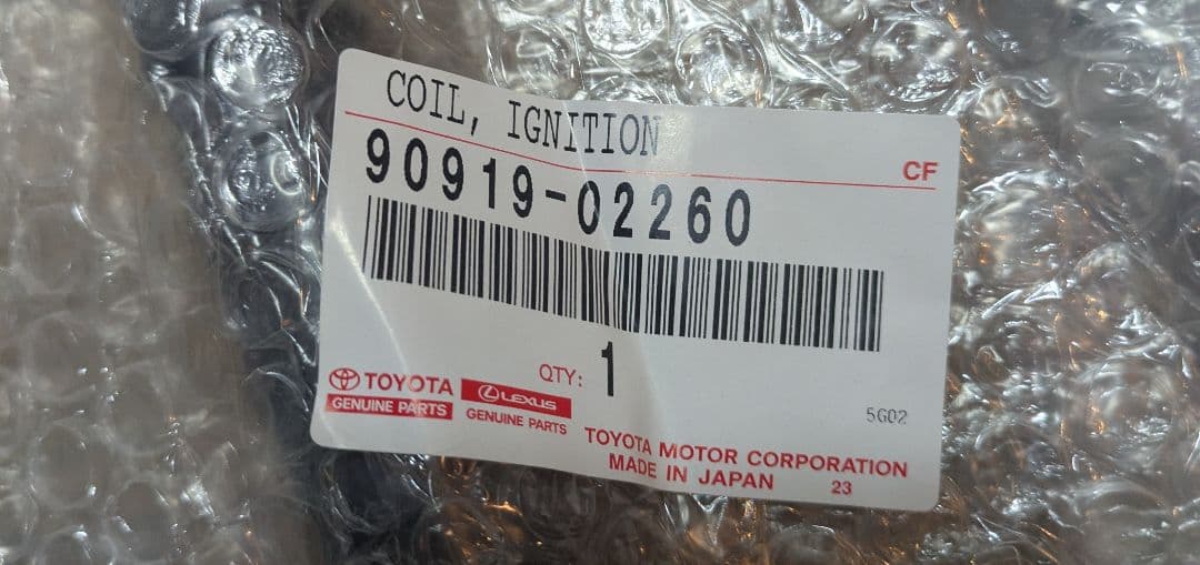 トヨタ　純正　イグニッションコイル4本セット　90919-02260