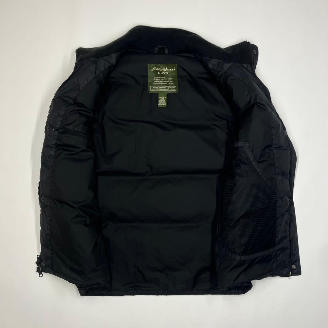 【美品】00s エディーバウアー ダウンベスト L パフ 古着 テック グース