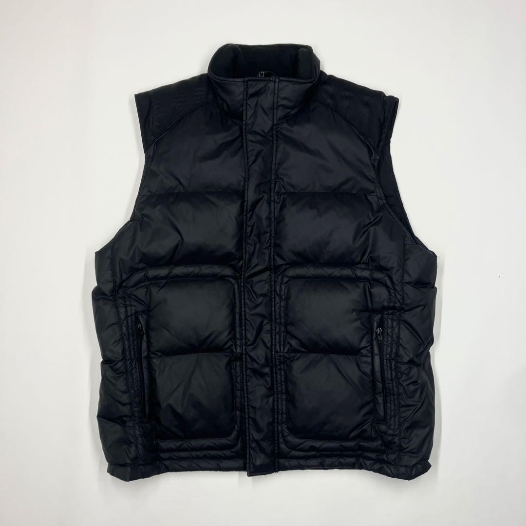 【美品】00s エディーバウアー ダウンベスト L パフ 古着 テック グース
